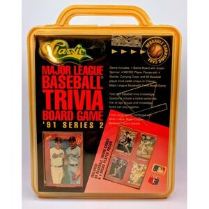 Classic Major League Baseball Trivia Board Game 1991 Series 2 Vintage MLB Travel